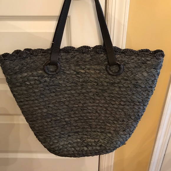 Great Bag, Black Straw bag, Brand New - Picture 3 of 6